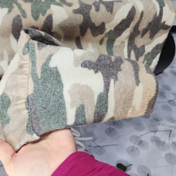 Anthro | Maeve Laney Camo Cowl Neck Pullover Top - Picture 4 of 8